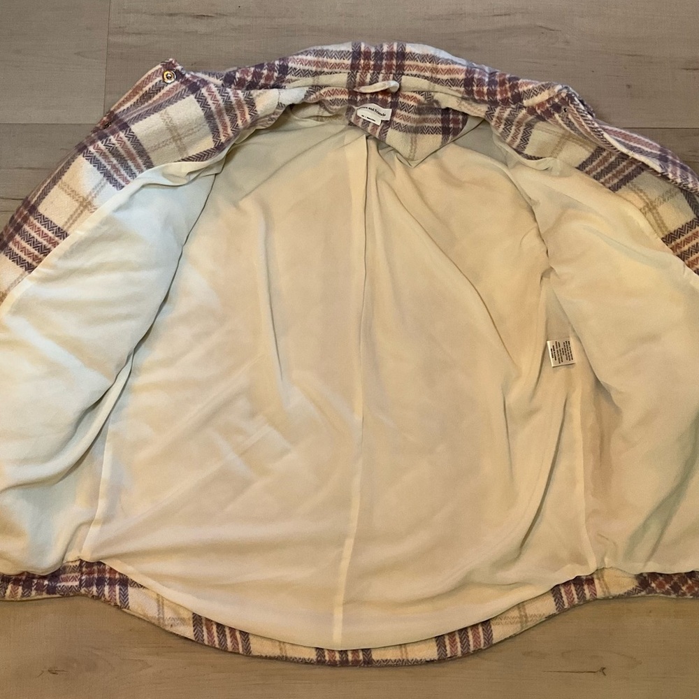 New Lovers &‎ Friends Conlee Plaid Oversized Quilted Shacket - Picture 7 of 11
